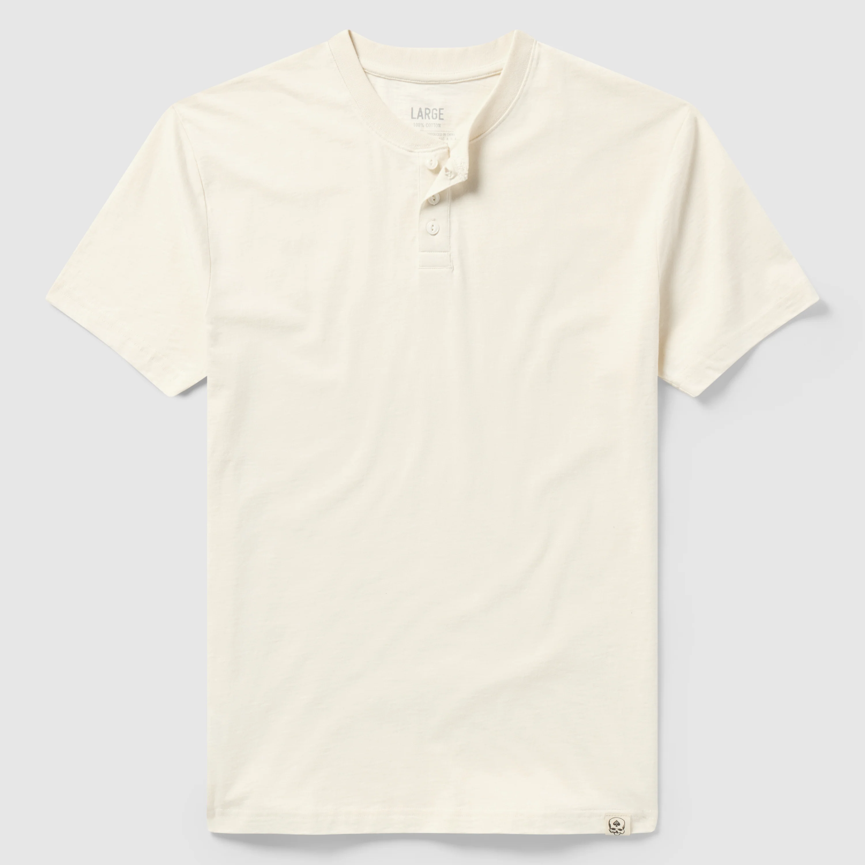 Short Sleeve Cotton Skivvy Henley - Image 4