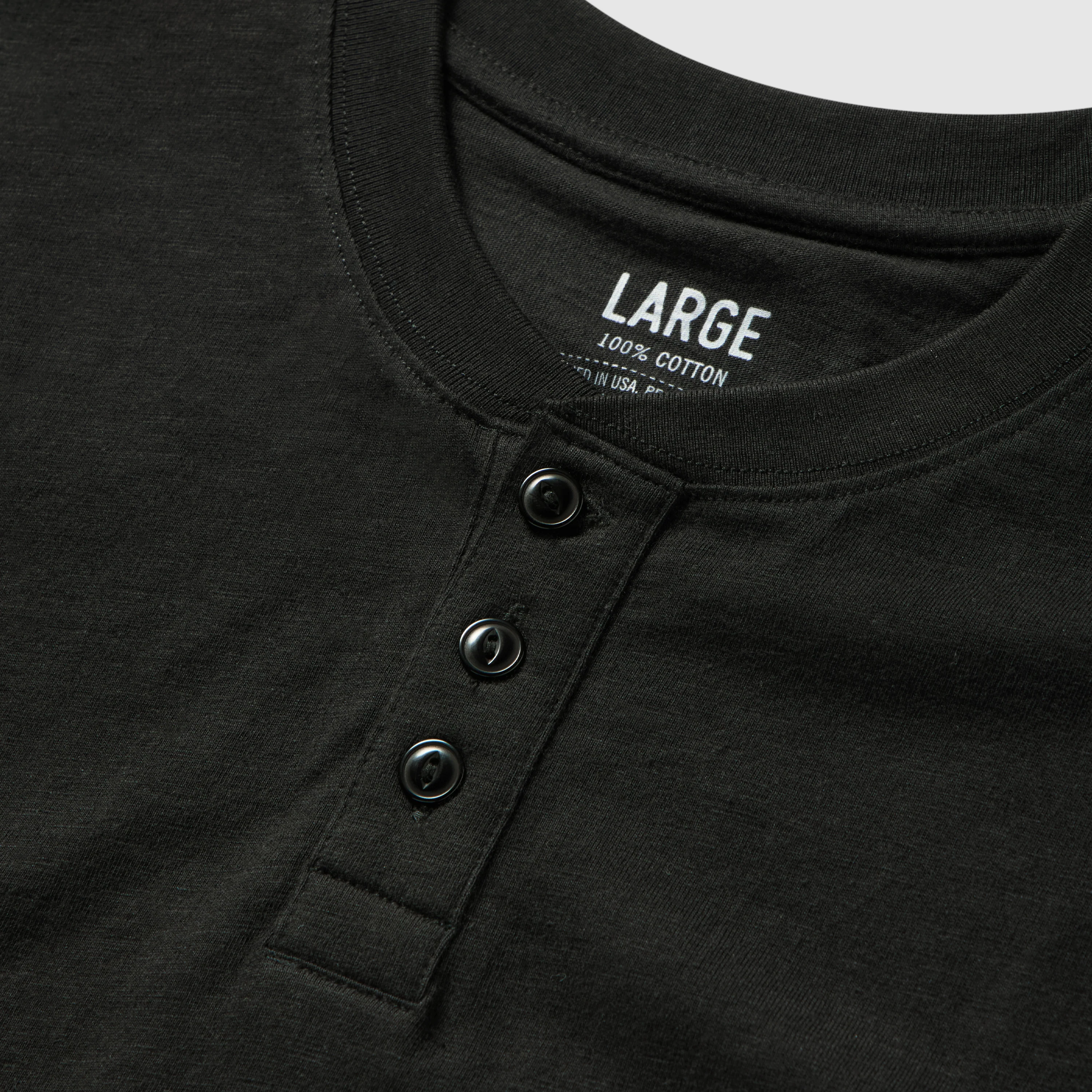 Short Sleeve Cotton Skivvy Henley - Image 7